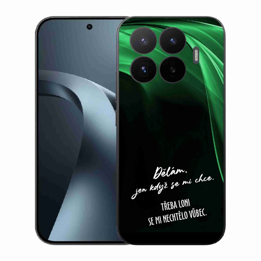 Gelový kryt mmCase na Xiaomi 17T - vtipný text 12 černé pozadí