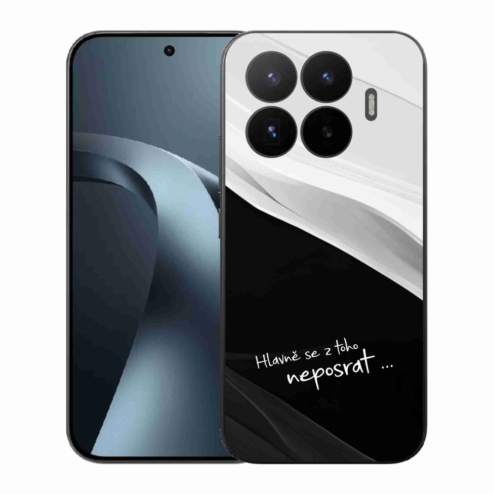 Gelový kryt mmCase na Xiaomi 17T - vtipný text 13 černobílé pozadí