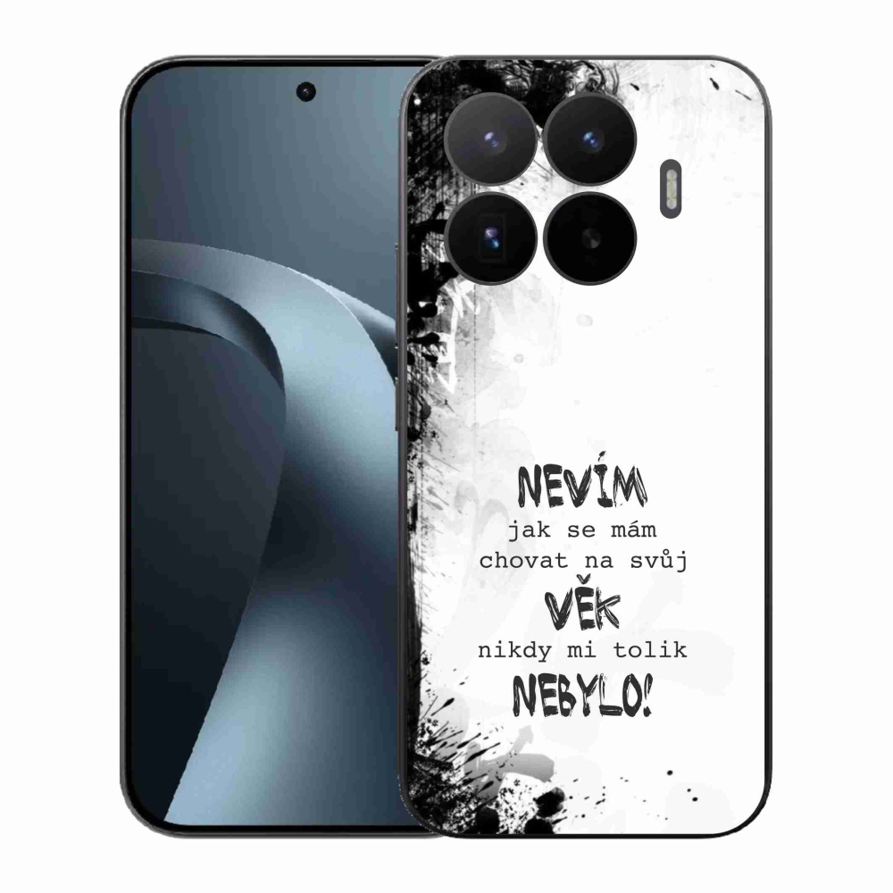 Gelový kryt mmCase na Xiaomi 17T - vtipný text 14 bílé pozadí