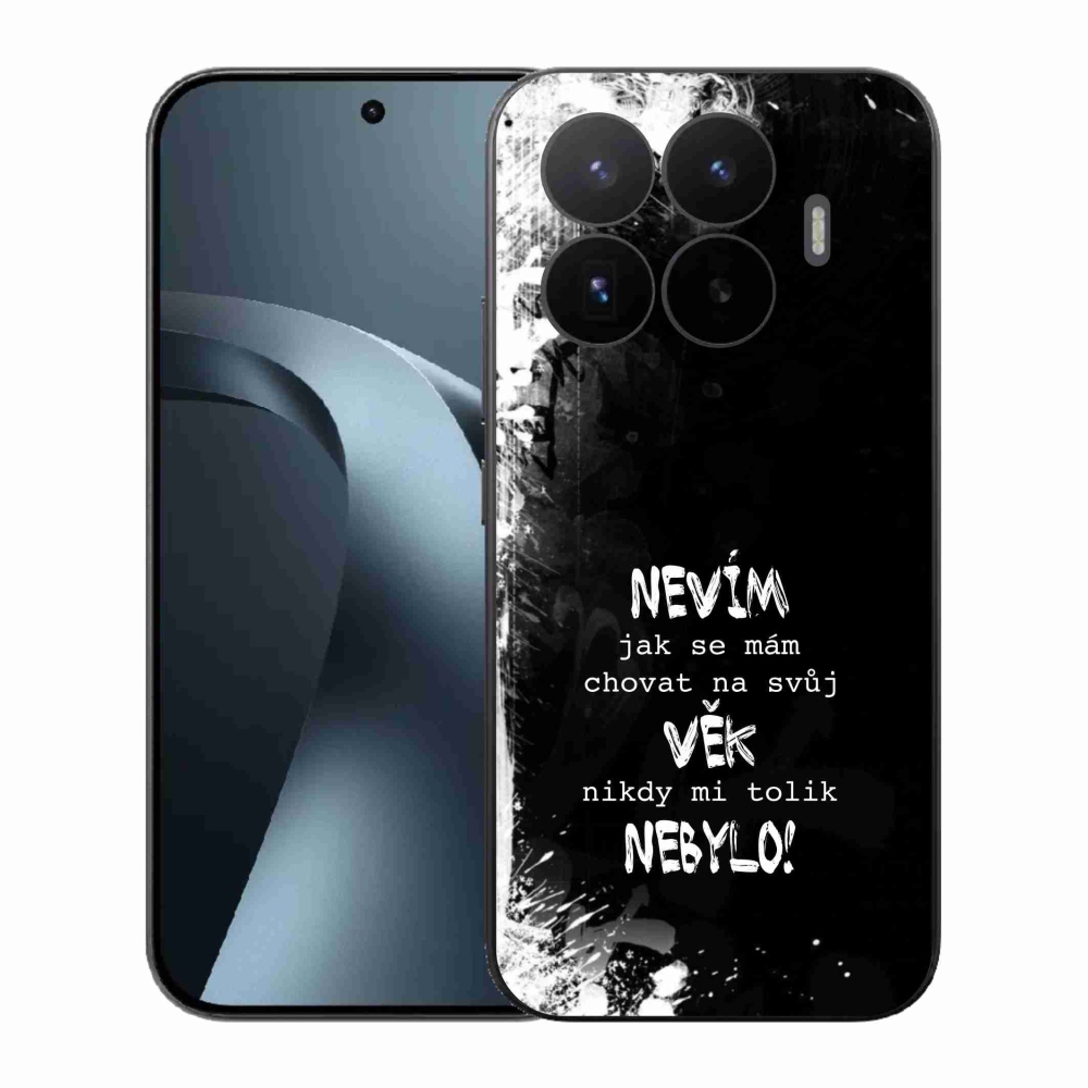Gelový kryt mmCase na Xiaomi 17T - vtipný text 14 černé pozadí