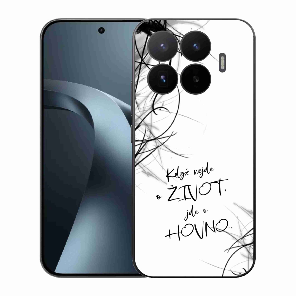 Gelový kryt mmCase na Xiaomi 17T - vtipný text 16 bílé pozadí