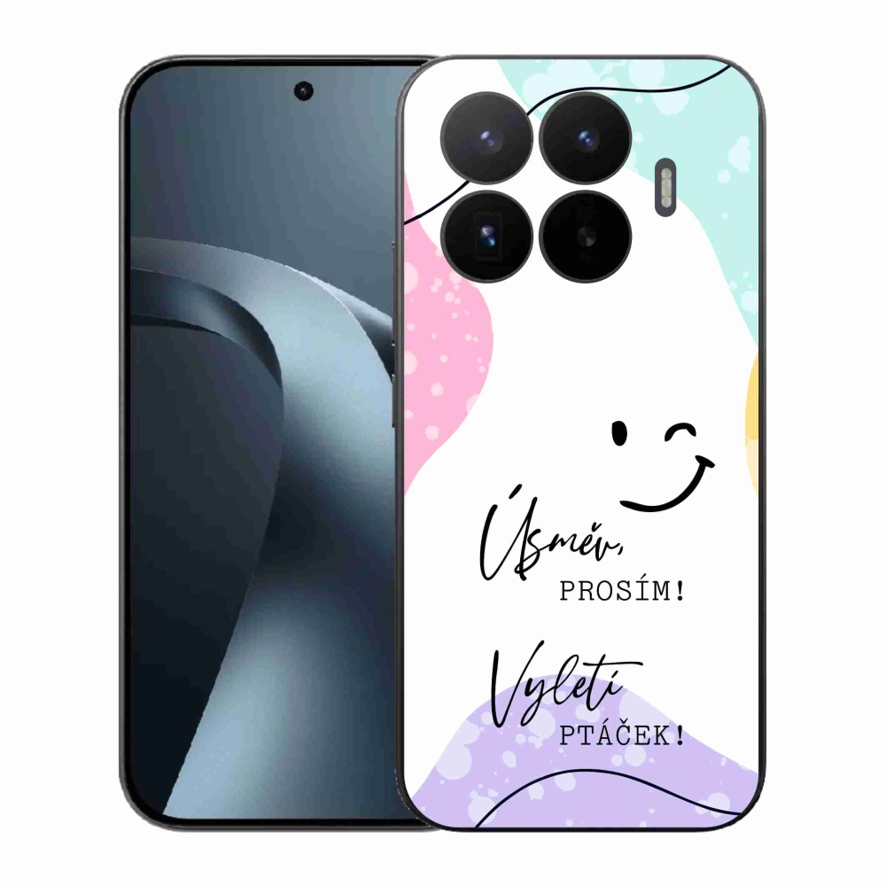 Gelový kryt mmCase na Xiaomi 17T - vtipný text 4 bílé pozadí