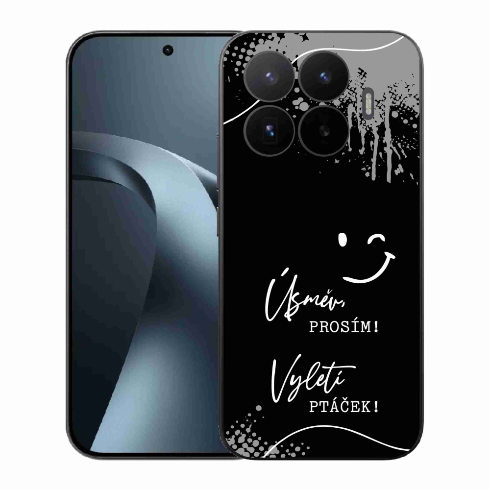 Gelový kryt mmCase na Xiaomi 17T - vtipný text 4 černé pozadí
