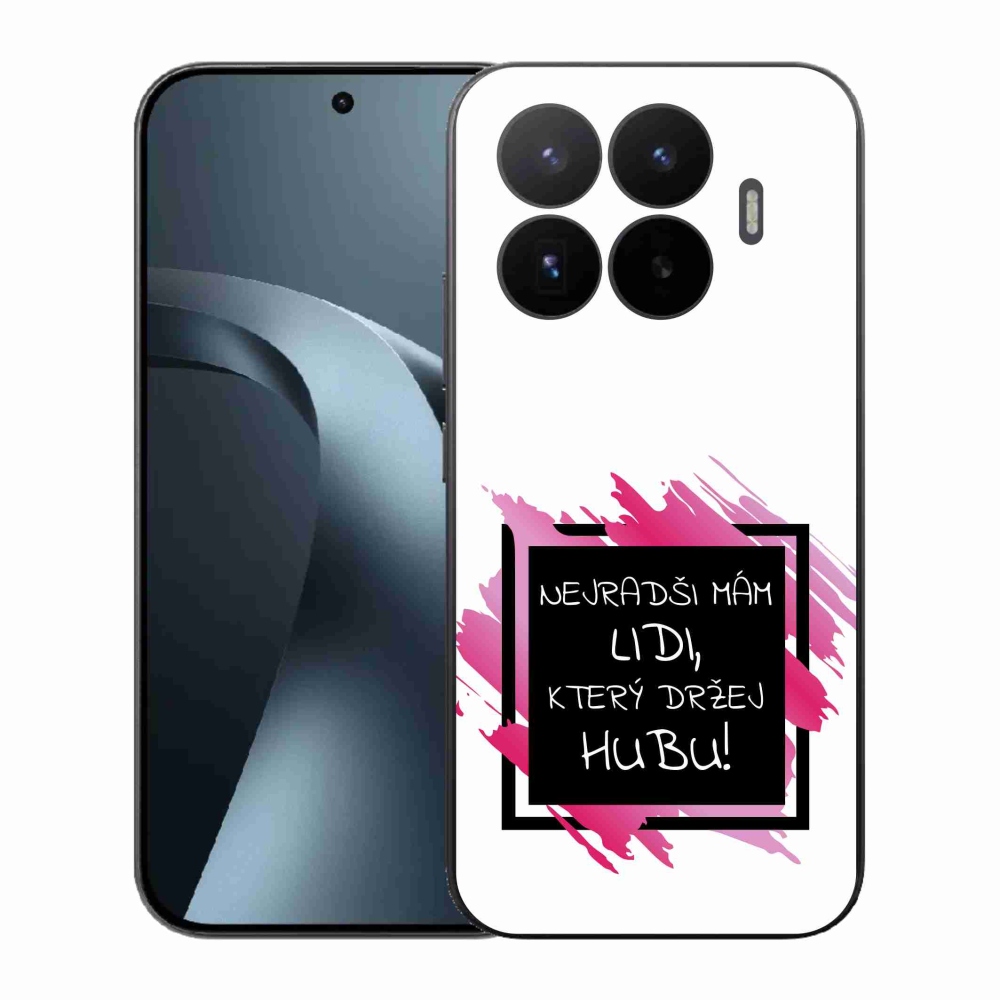 Gelový kryt mmCase na Xiaomi 17T - vtipný text 7 černobílé pozadí