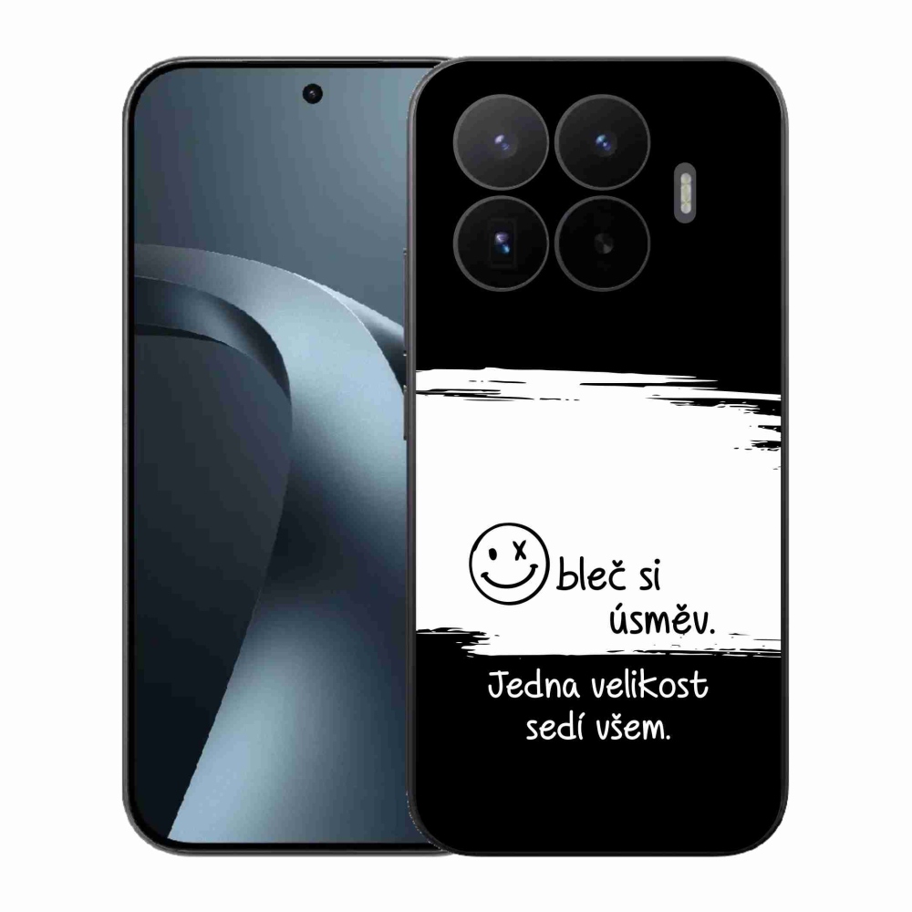 Gelový kryt mmCase na Xiaomi 17T - vtipný text 8 bíločerné pozadí