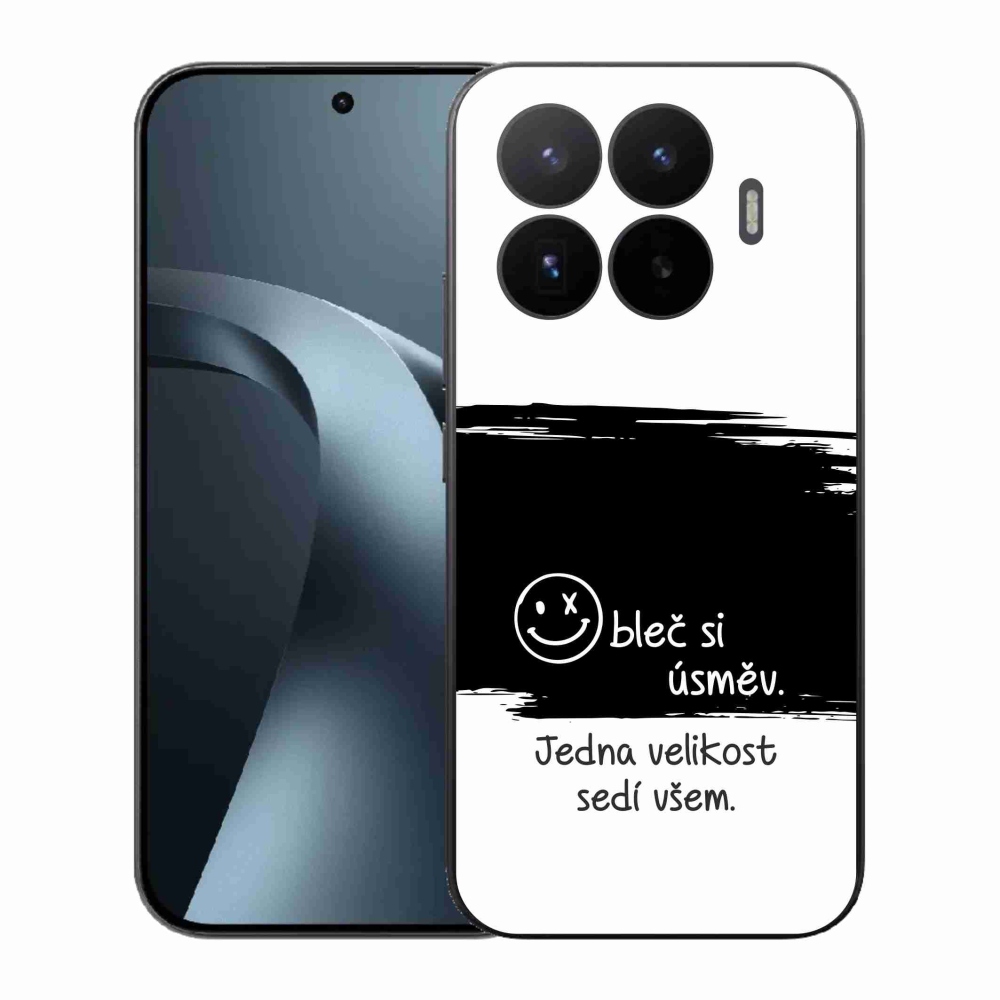 Gelový kryt mmCase na Xiaomi 17T - vtipný text 8 černobílé pozadí