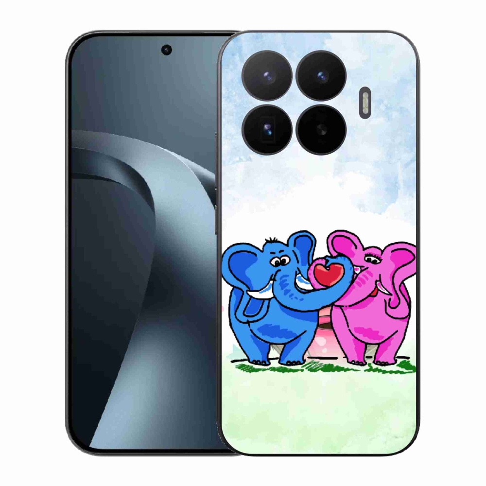 Gelový kryt mmCase na Xiaomi 17T - zamilovaní sloni