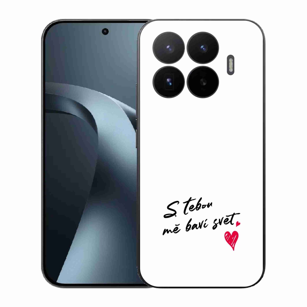 Gelový kryt mmCase na Xiaomi 17T - zamilovaný text 1 bílé pozadí