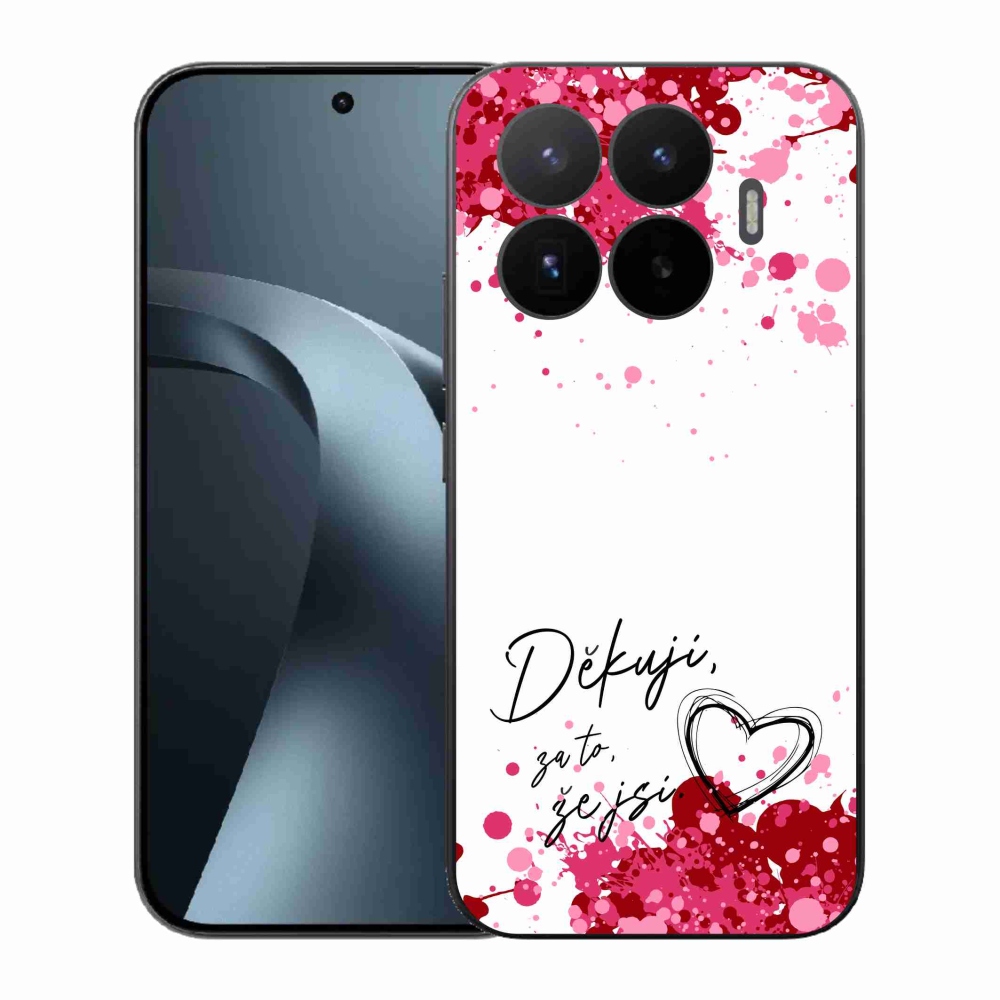 Gelový kryt mmCase na Xiaomi 17T - zamilovaný text 2 bílé pozadí