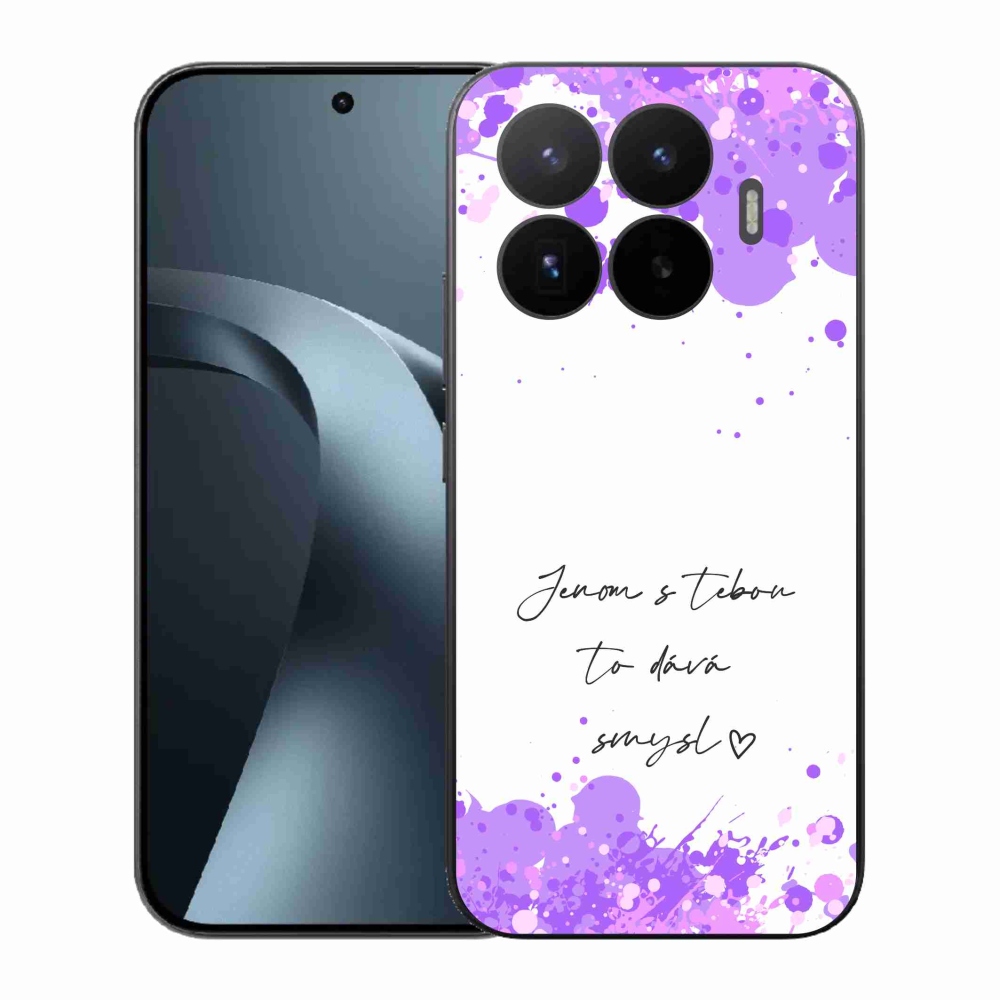 Gelový kryt mmCase na Xiaomi 17T - zamilovaný text bílé pozadí