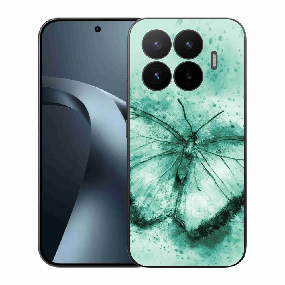 Gelový kryt mmCase na Xiaomi 17T - zelený motýl