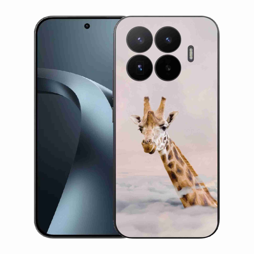 Gelový kryt mmCase na Xiaomi 17T - žirafa v oblacích
