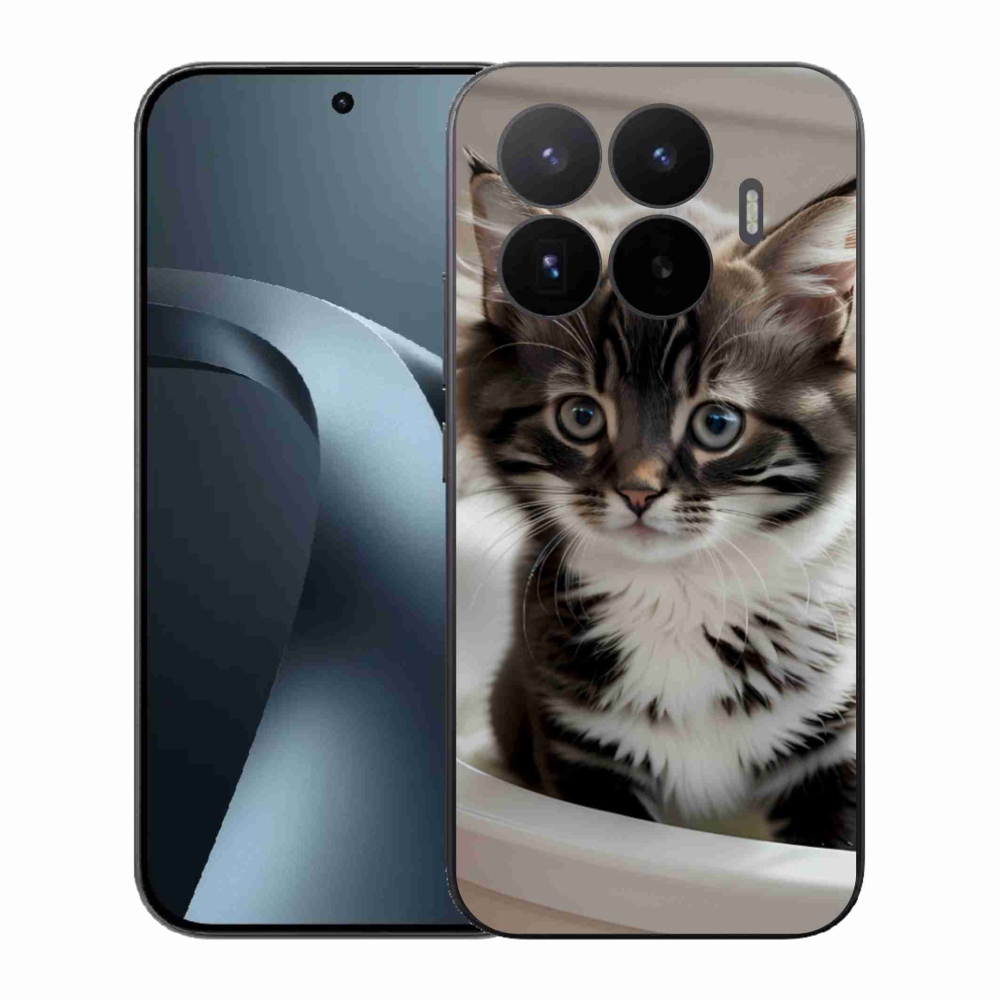 Gelový kryt mmCase na Xiaomi 17T - zvědavé kotě