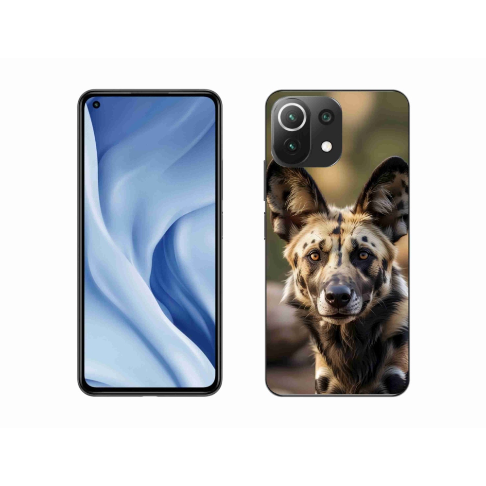 Gelový kryt mmCase na Xiaomi Mi 11 Lite /5G - africký divoký pes