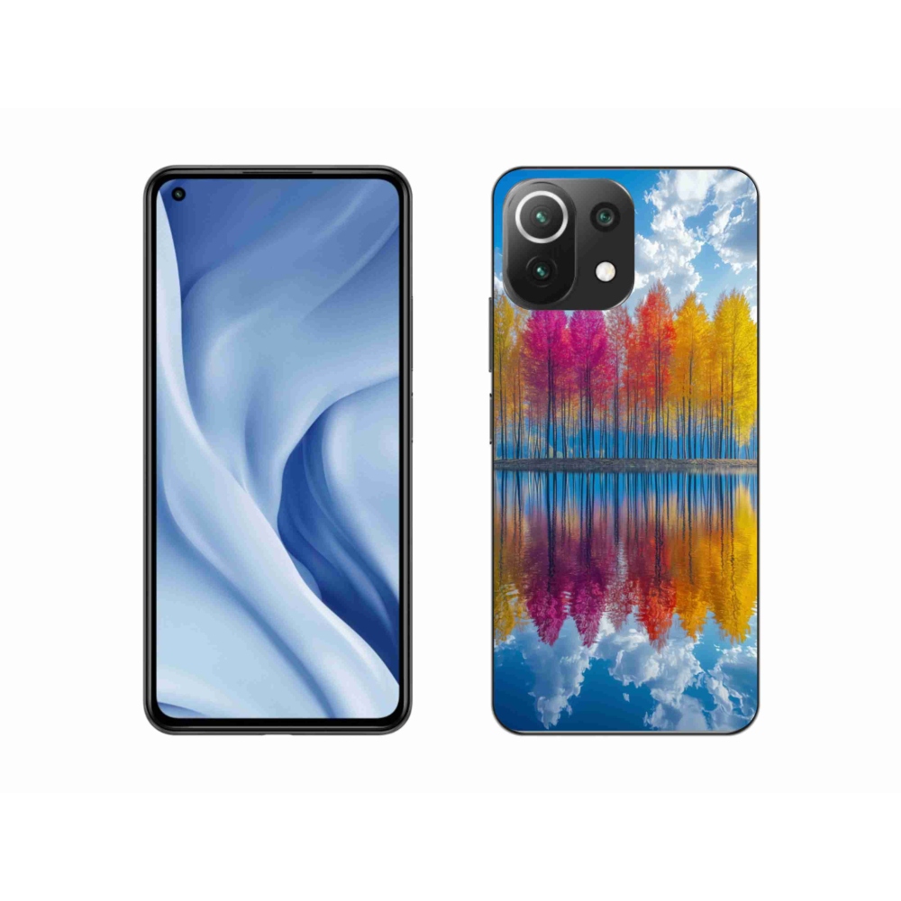 Gelový kryt mmCase na Xiaomi MI 11 Lite/5G - barevné stromy