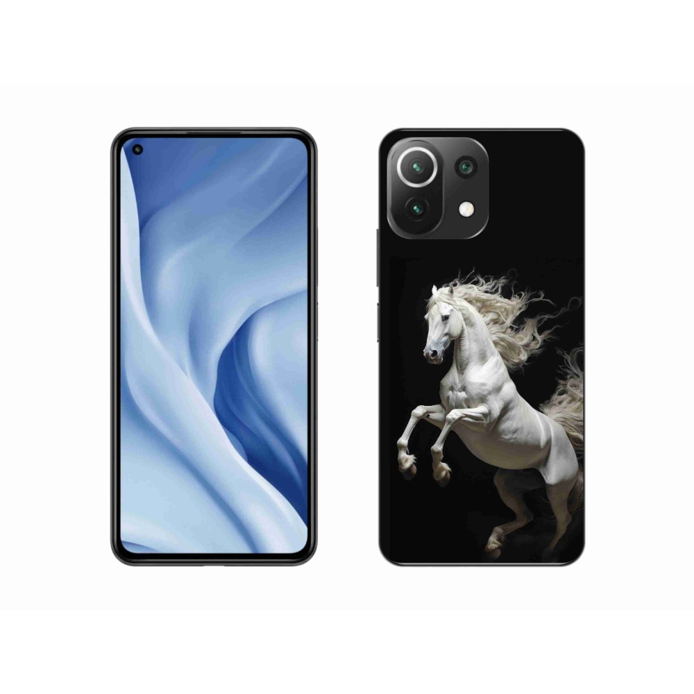 Gelový kryt mmCase na Xiaomi MI 11 Lite/5G - bílý kůň 4