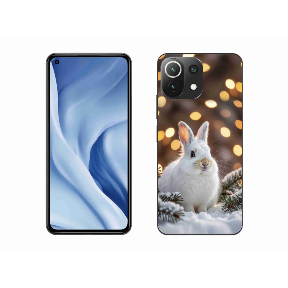Gelový kryt mmCase na Xiaomi Mi 11 Lite /5G - bílý zajíc