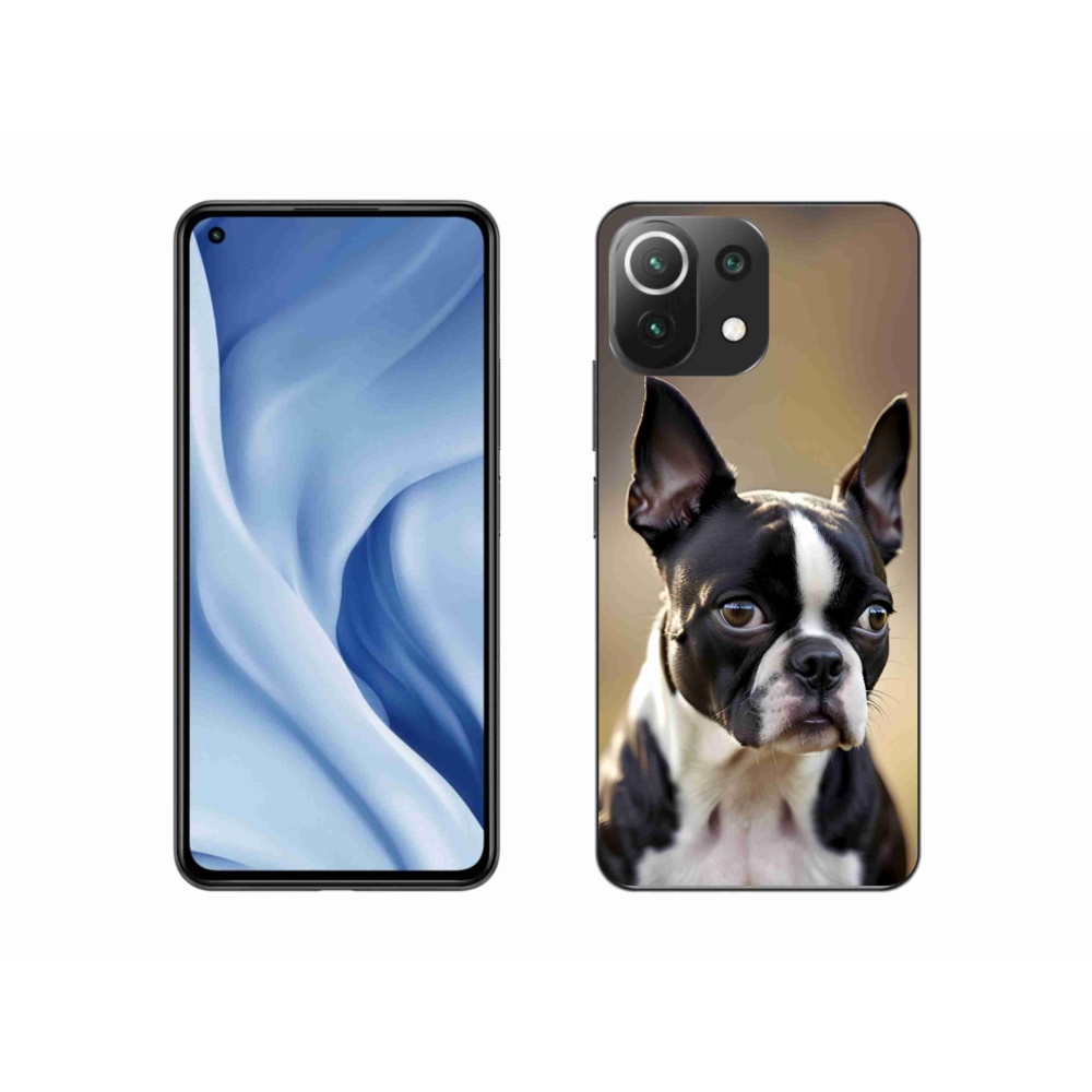 Gelový kryt mmCase na Xiaomi Mi 11 Lite /5G - bostonský teriér