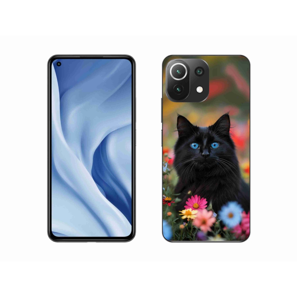 Gelový kryt mmCase na Xiaomi Mi 11 Lite /5G - černé kotě 4