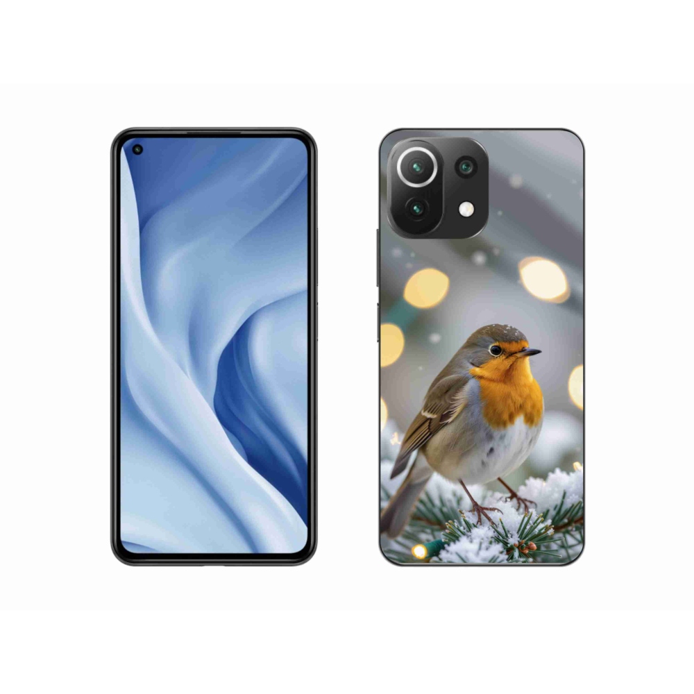 Gelový kryt mmCase na Xiaomi Mi 11 Lite /5G - červenka v zimě