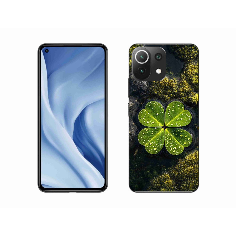 Gelový kryt mmCase na Xiaomi MI 11 Lite/5G - čtyřlístek