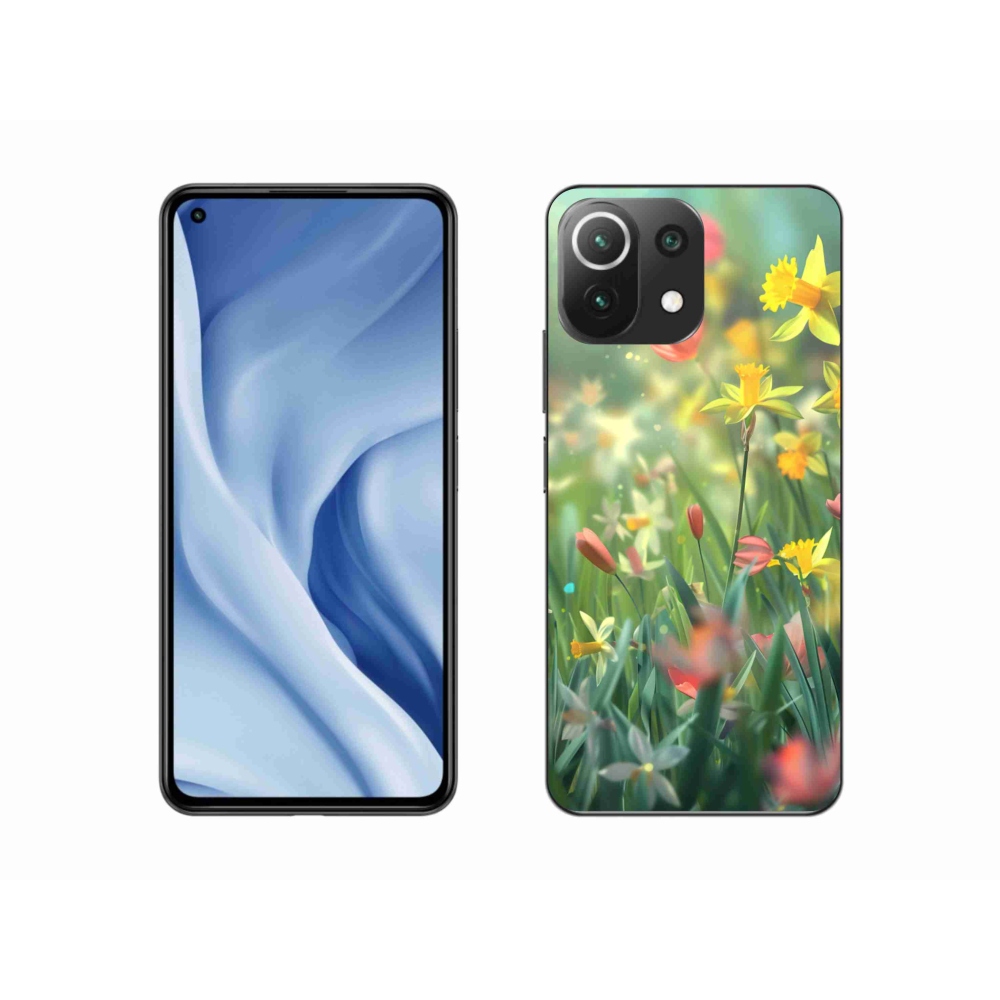 Gelový kryt mmCase na Xiaomi MI 11 Lite/5G - jarní květy