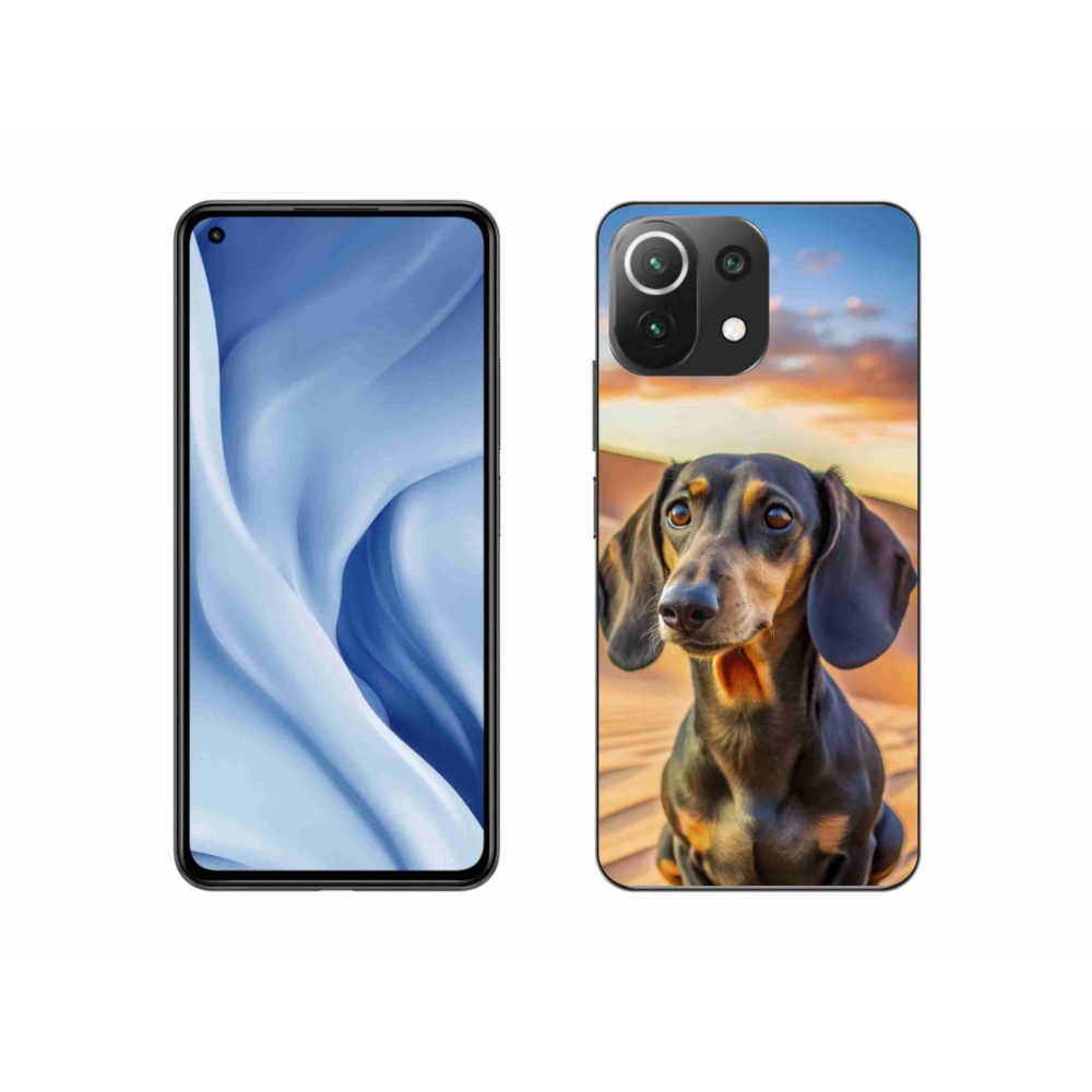 Gelový kryt mmCase na Xiaomi MI 11 Lite/5G - jezevčík 3 