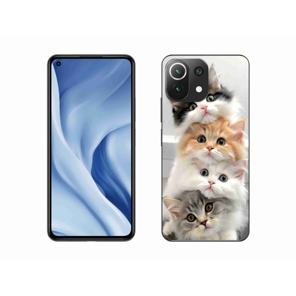 Gelový kryt mmCase na Xiaomi MI 11 Lite/5G - kočičí parta