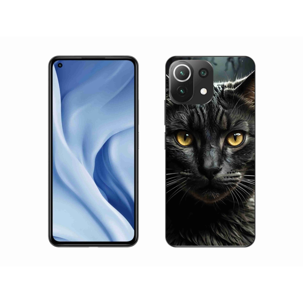 Gelový kryt mmCase na Xiaomi MI 11 Lite/5G - kočičí pohled 3