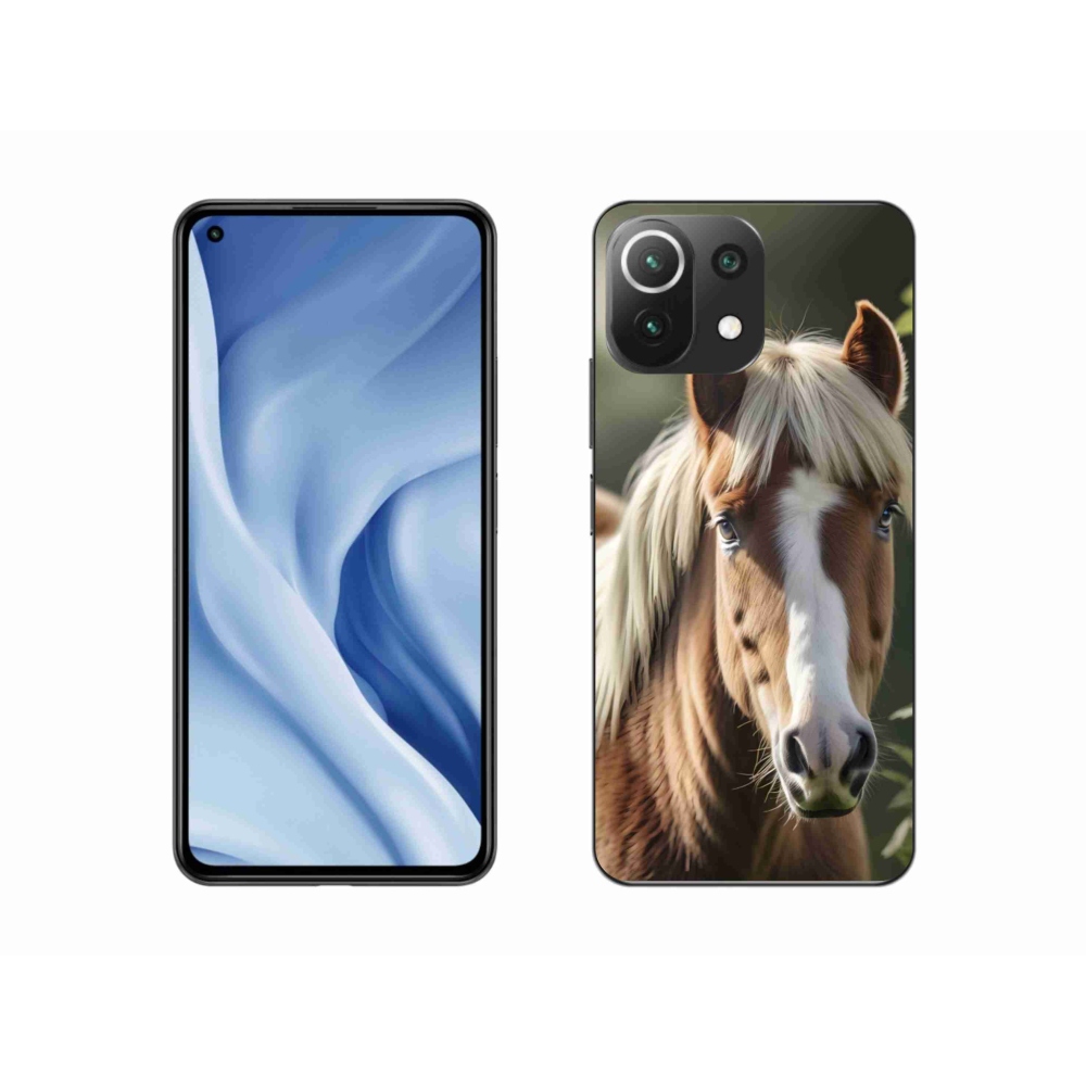 Gelový kryt mmCase na Xiaomi Mi 11 Lite /5G - kůň se světlou hřívou
