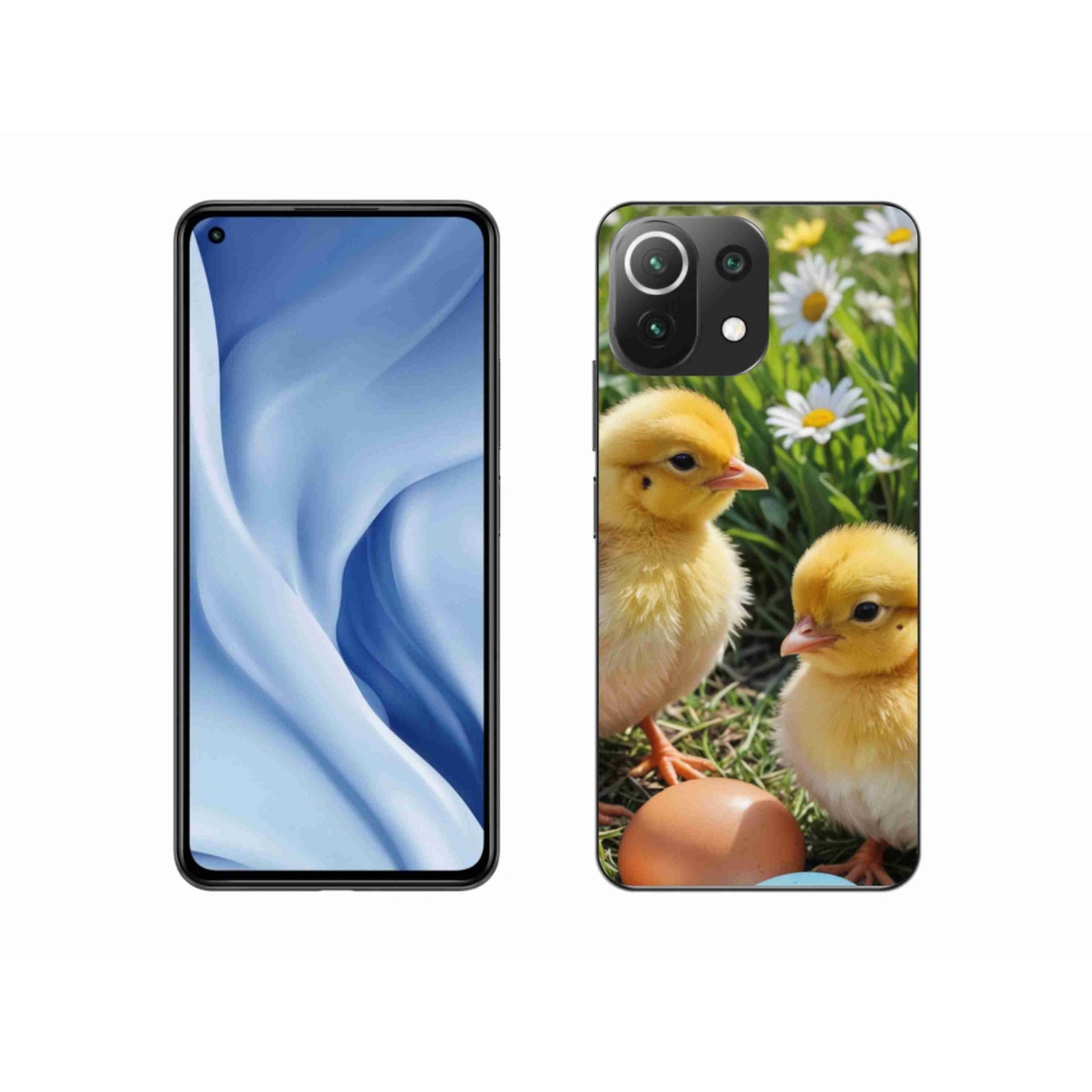 Gelový kryt mmCase na Xiaomi MI 11 Lite/5G - kuřátka