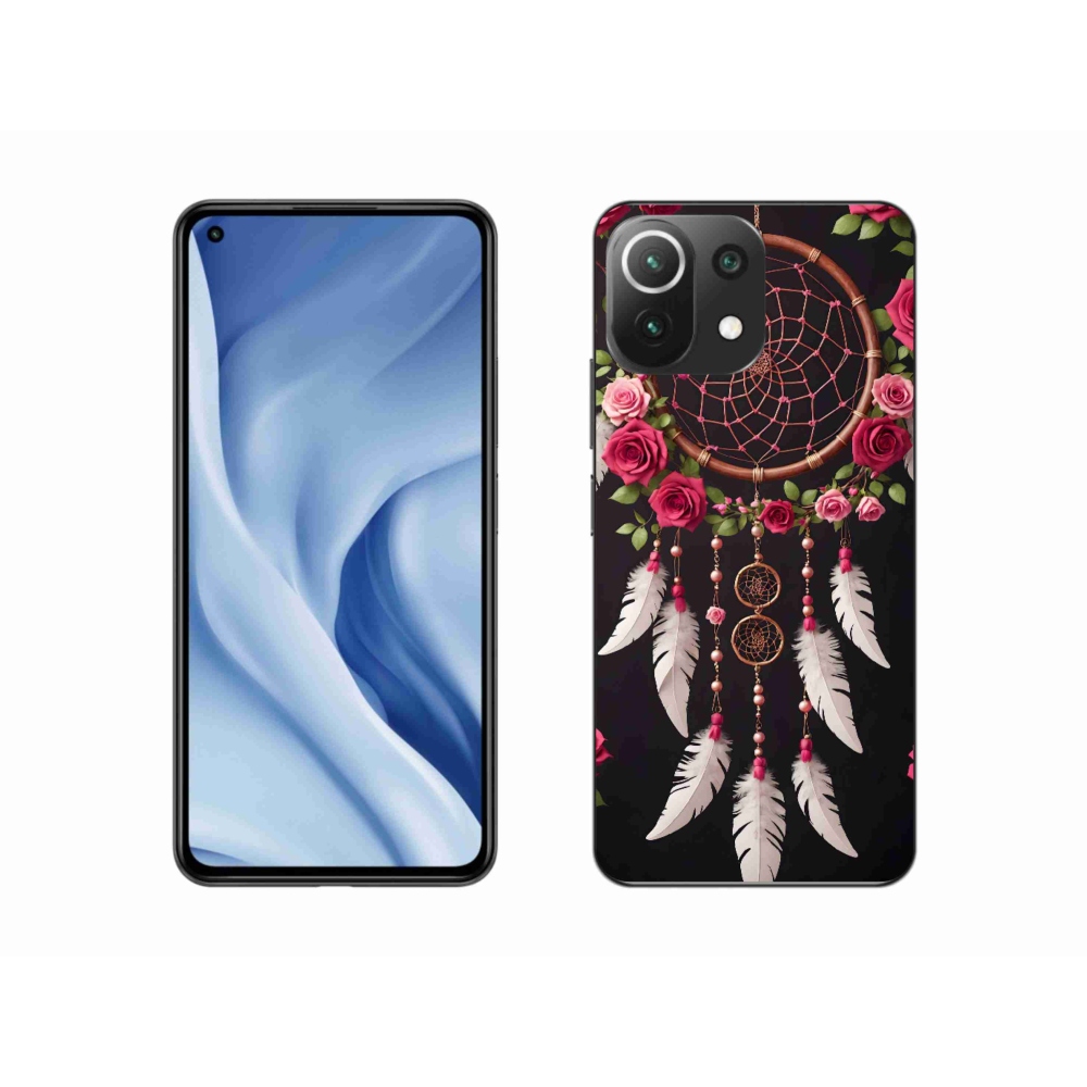 Gelový kryt mmCase na Xiaomi Mi 11 Lite /5G - lapač snů s růžemi