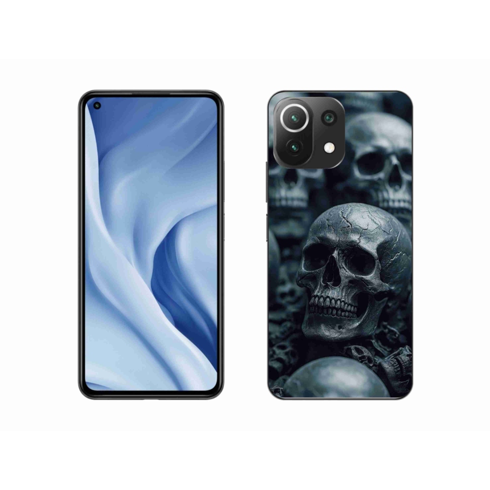 Gelový kryt mmCase na Xiaomi MI 11 Lite/5G - lebka 2
