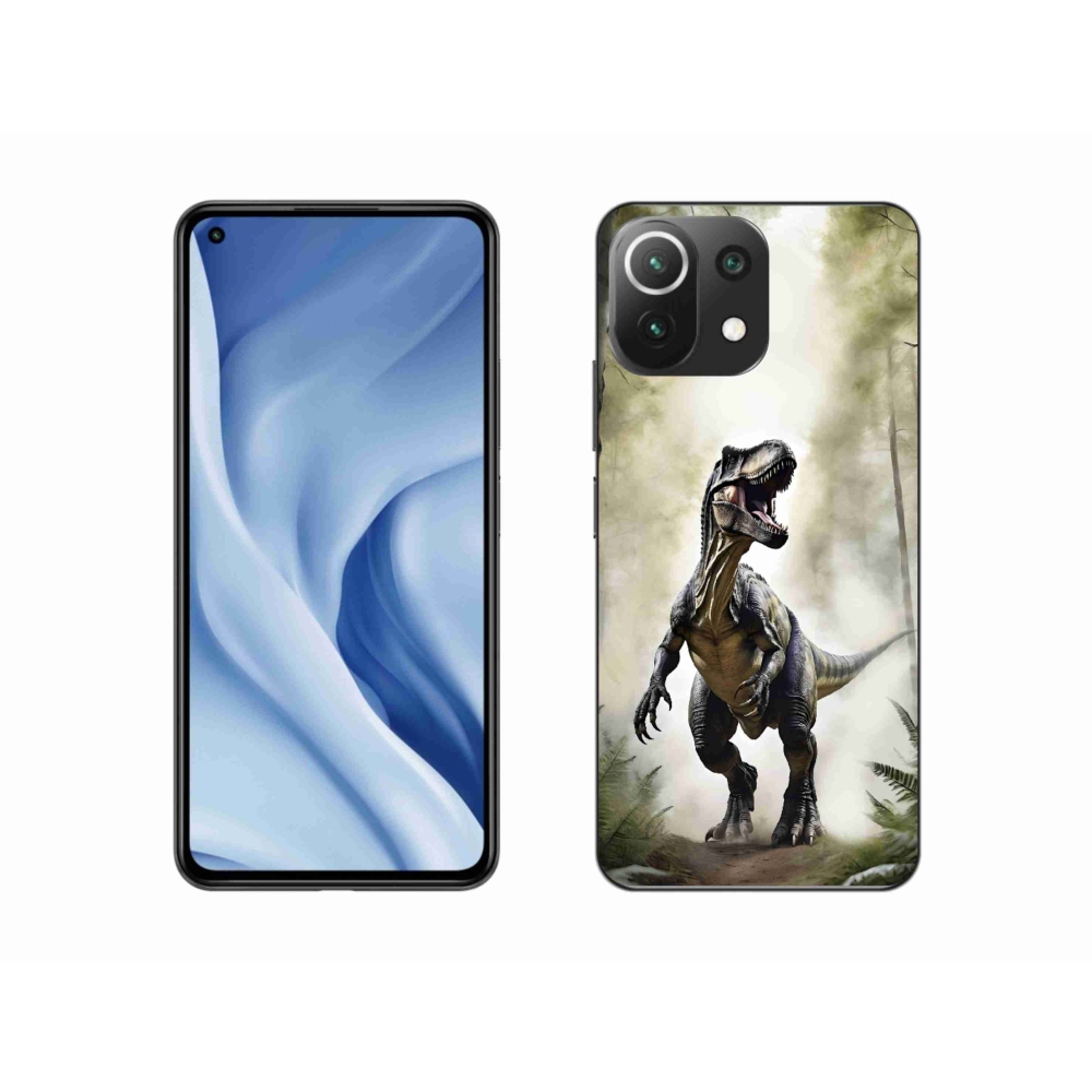 Gelový kryt mmCase na Xiaomi Mi 11 Lite /5G - naštvaný T-Rex