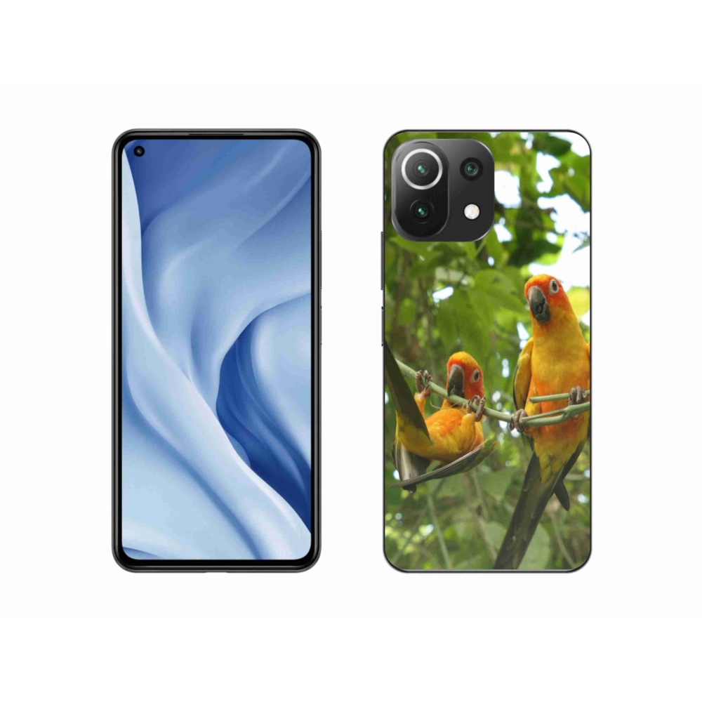 Gelový kryt mmCase na Xiaomi MI 11 Lite/5G - papoušci aratingy