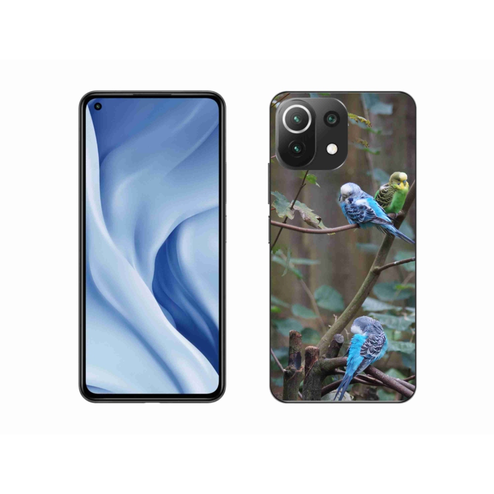 Gelový kryt mmCase na Xiaomi Mi 11 Lite /5G - papoušci na větvi