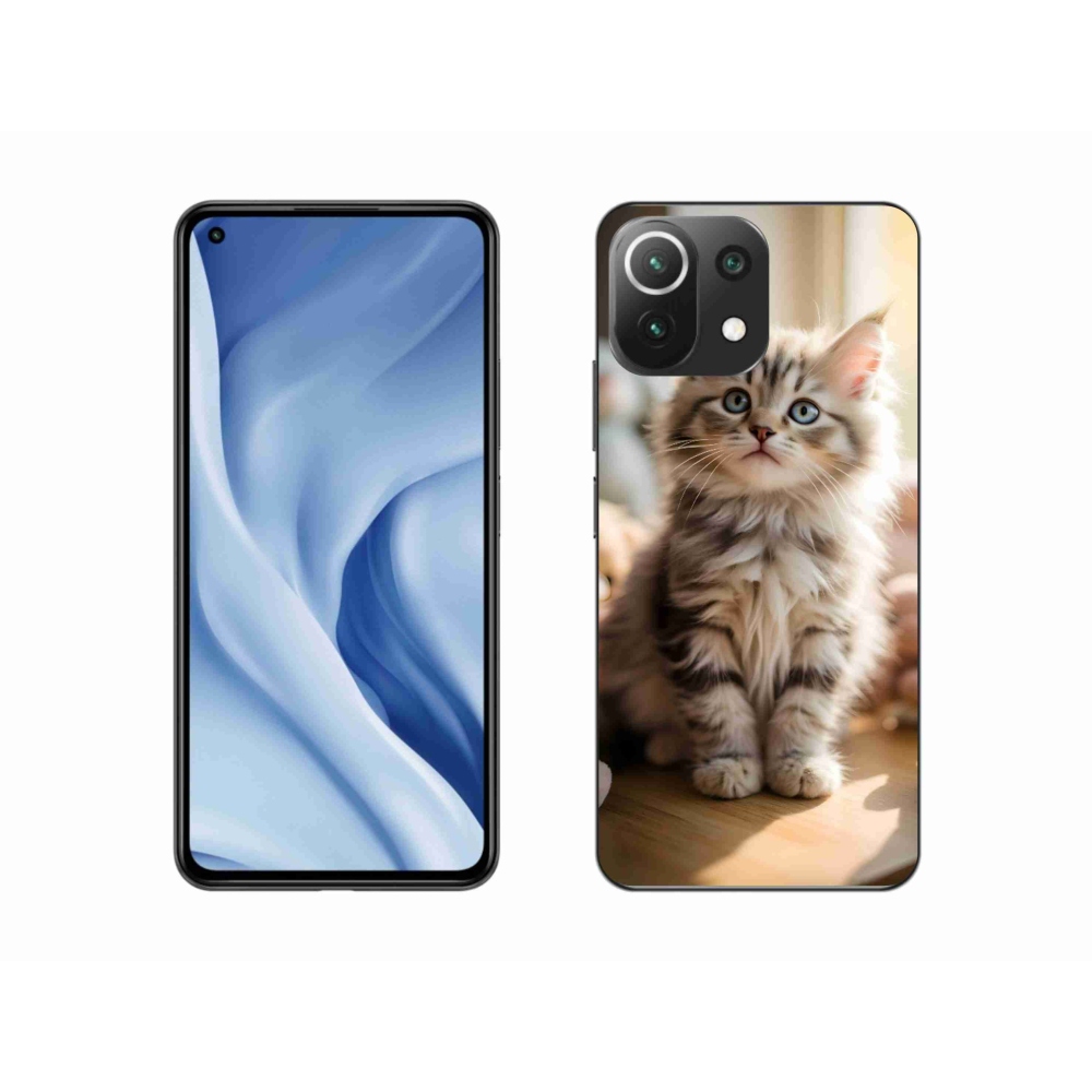 Gelový kryt mmCase na Xiaomi Mi 11 Lite /5G - roztomilé kotě 10