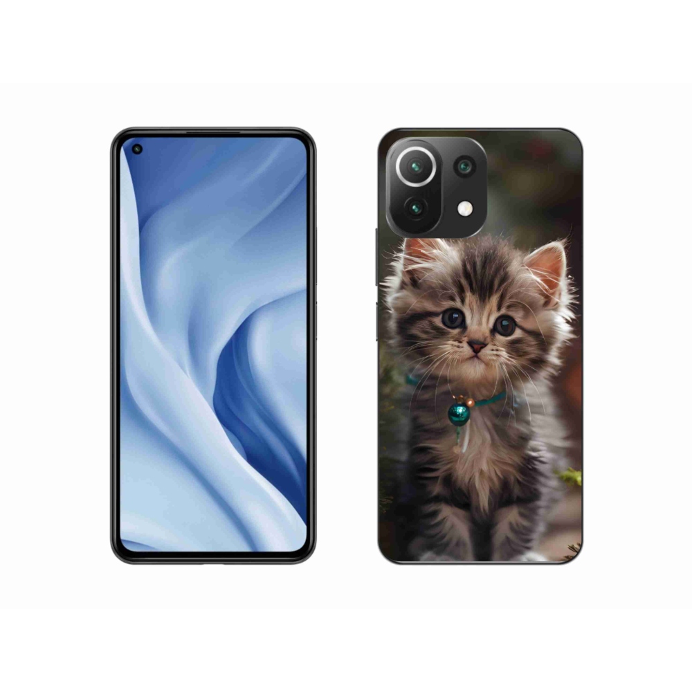 Gelový kryt mmCase na Xiaomi Mi 11 Lite /5G - roztomilé kotě 11