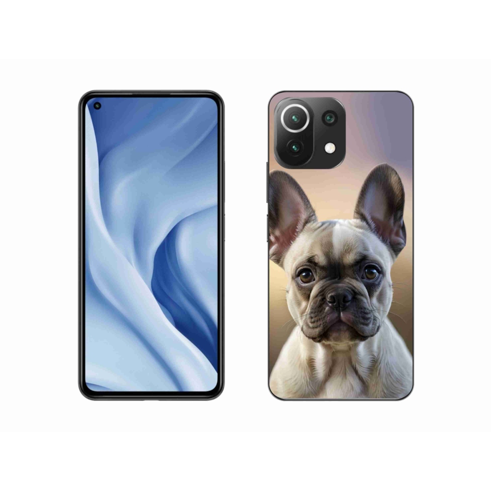 Gelový kryt mmCase na Xiaomi Mi 11 Lite /5G - roztomilý francouzský buldoček