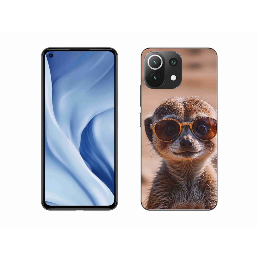 Gelový kryt mmCase na Xiaomi MI 11 Lite/5G - stylová surikata