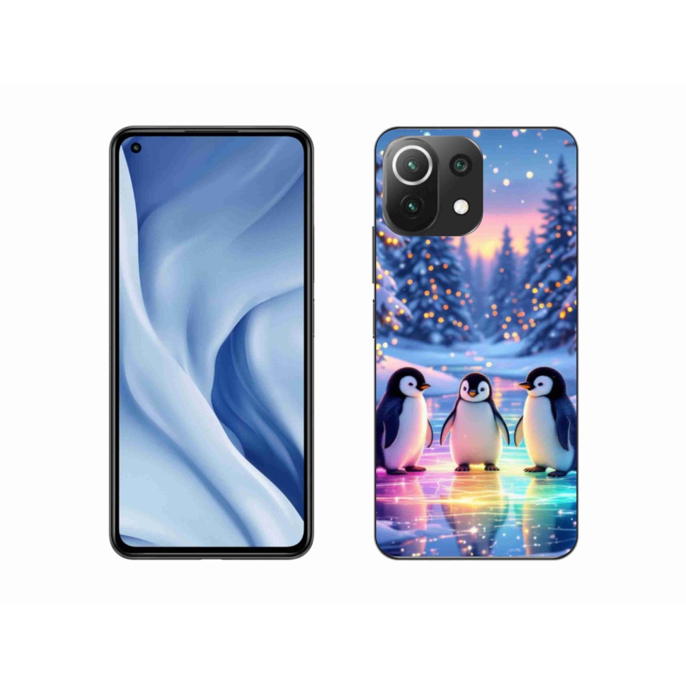 Gelový kryt mmCase na Xiaomi MI 11 Lite/5G - tučnáci