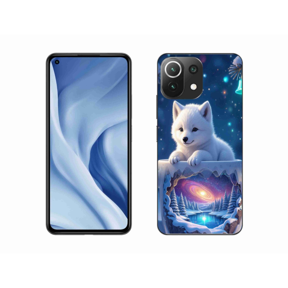 Gelový kryt mmCase na Xiaomi MI 11 Lite/5G - vánoční štěně