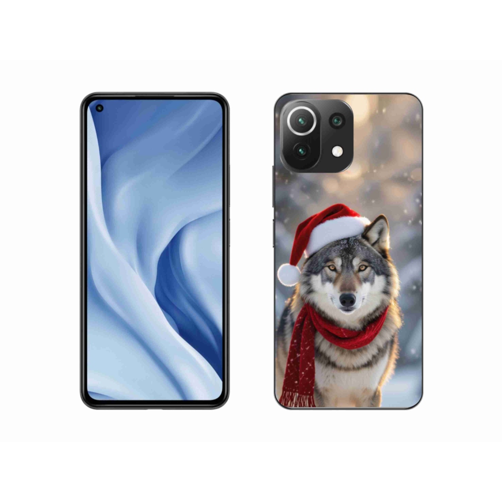 Gelový kryt mmCase na Xiaomi MI 11 Lite/5G - vánoční vlk