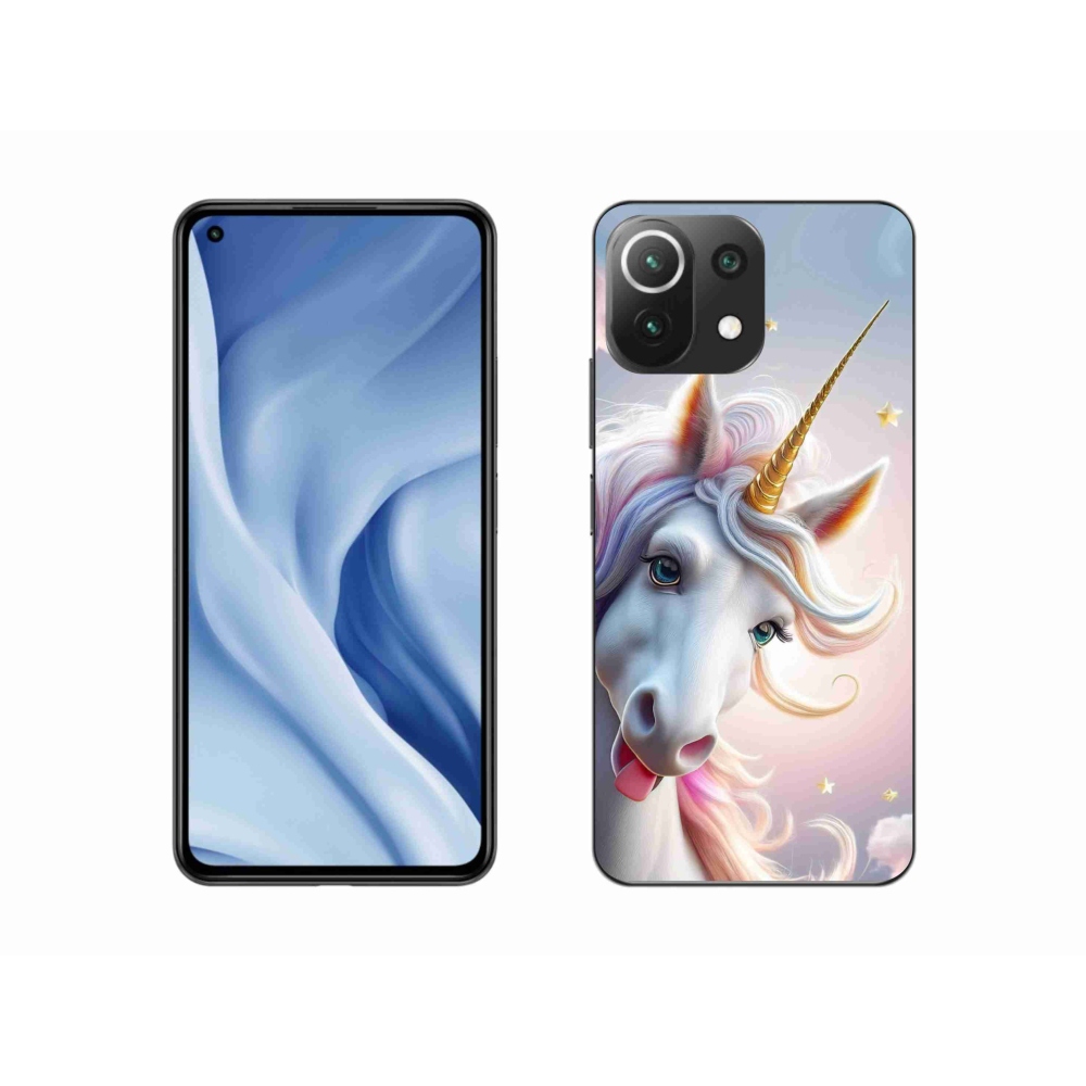 Gelový kryt mmCase na Xiaomi Mi 11 Lite /5G - veselý jednorožec