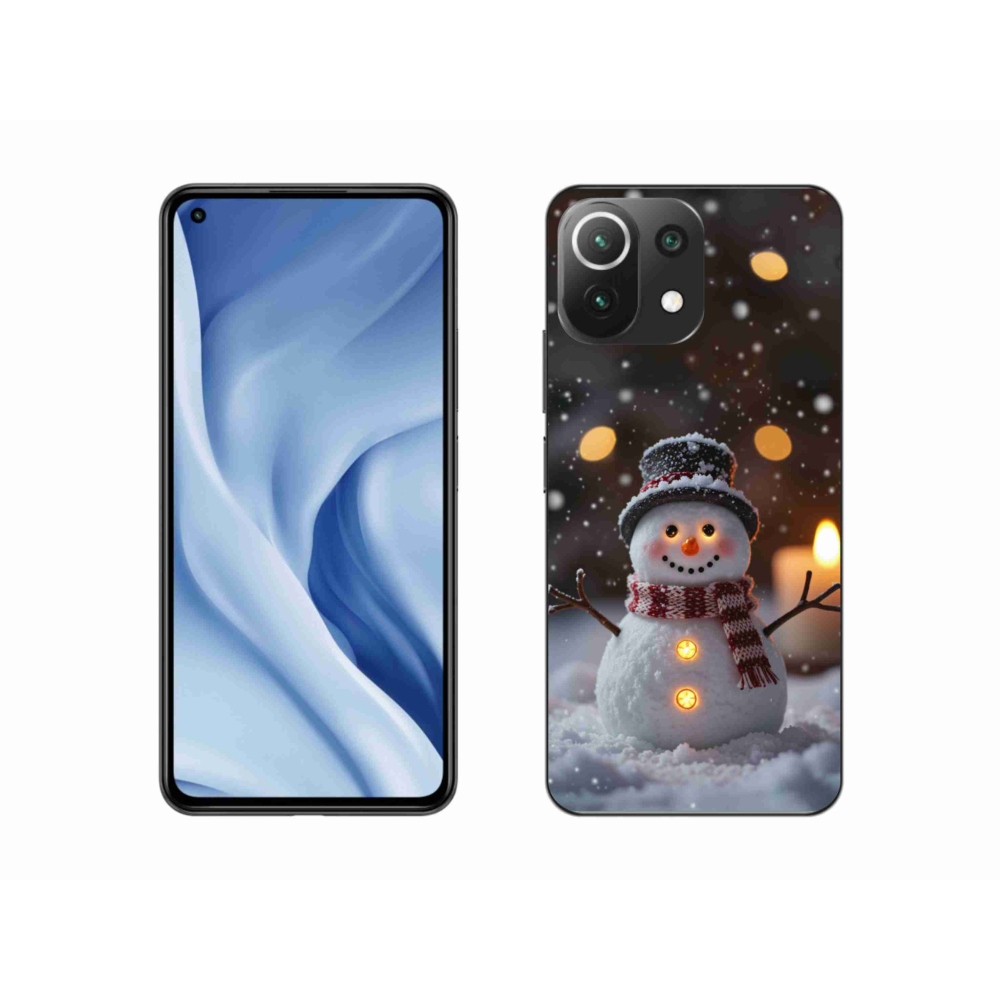 Gelový kryt mmCase na Xiaomi Mi 11 Lite /5G - veselý sněhulák