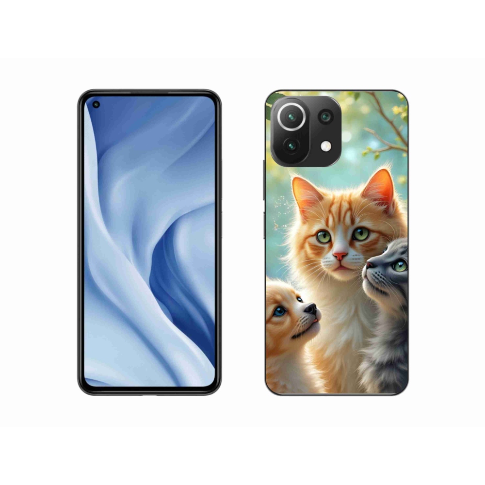 Gelový kryt mmCase na Xiaomi MI 11 Lite/5G - zvířecí přátelství 2