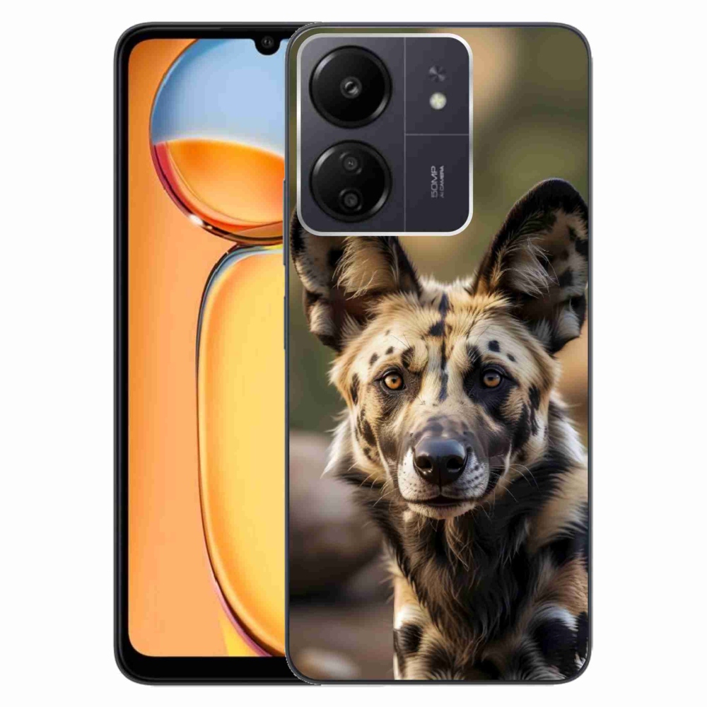 Gelový kryt mmCase na Xiaomi Poco C65/Redmi 13C - africký divoký pes