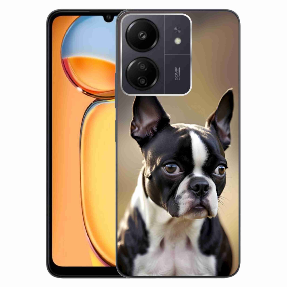 Gelový kryt mmCase na Xiaomi Poco C65/Redmi 13C - bostonský teriér