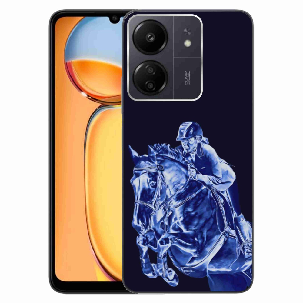 Gelový kryt mmCase na Xiaomi Poco C65/Redmi 13C - dostihový kůň