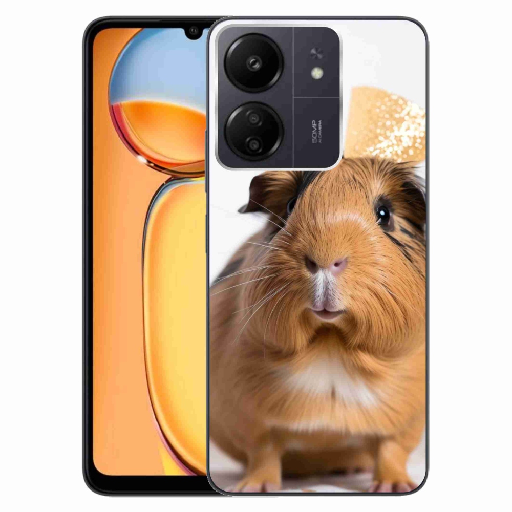 Gelový kryt mmCase na Xiaomi Poco C65/Redmi 13C - hnědé morče